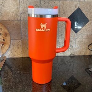 Orange Stanley 40 oz Tumbler